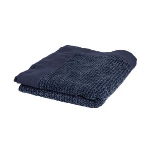 J.Elliot Home Taylor Cotton Jacquard Throw Rug – Navy