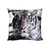 Just Home Blue Eyes Stripes Tiger Square Filled Cushion