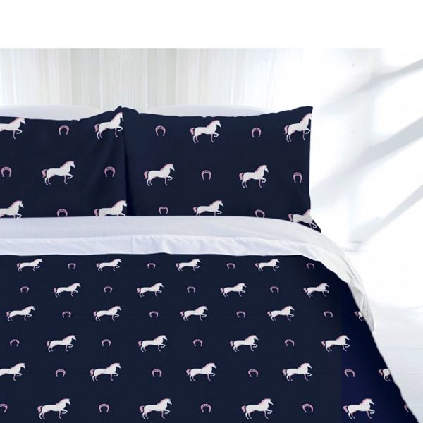 Horse Shoe Quilt Cover Set Single