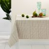 Beige Eco Cotton Rich Tablecloth 150 x 225 cm