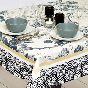 Ladelle Victoria Floral Tablecloth 10 to 12 Seater Oblong 150 x 300 cm