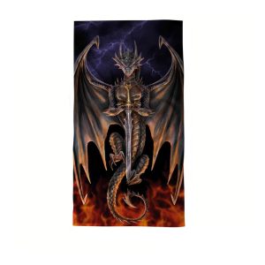 Anne Stokes The Beach Towel – Dragon Warrior