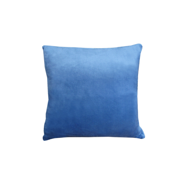 Augusta Faux Mink Square Cushion Denim