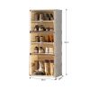 Cubes Storage Folding Shoe Cabinet – 1 Column & 5 Grids & 3 Door