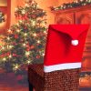 Christmas Chair Covers Tablecloth Runner Decoration Xmas Dinner Party Santa Gift, 8x Chair Covers