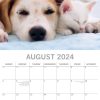 Cats & Dogs – 2024 Square Wall Calendar Pets Animals 16 Months Premium Planner