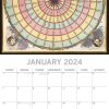 Celestial – 2024 Square Wall Calendar 16 Months Arts Planner Xmas New Year Gift