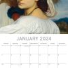 Pre-Raphaelites – 2024 Square Wall Calendar 16 Months Arts Planner New Year Gift