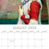 Pre-Raphaelites – 2024 Square Wall Calendar 16 Months Arts Planner New Year Gift