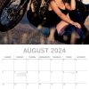 Biker Babes – 2024 Square Wall Calendar 16 Month Planner Christmas New Year Gift