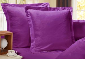 1000TC Premium Ultra Soft European Pillowcases 2-Pack – Purple