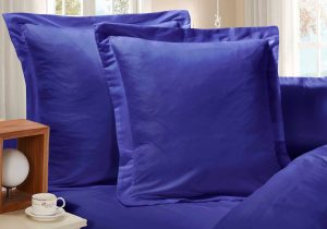 1000TC Premium Ultra Soft European Pillowcases 2-Pack – Royal Blue