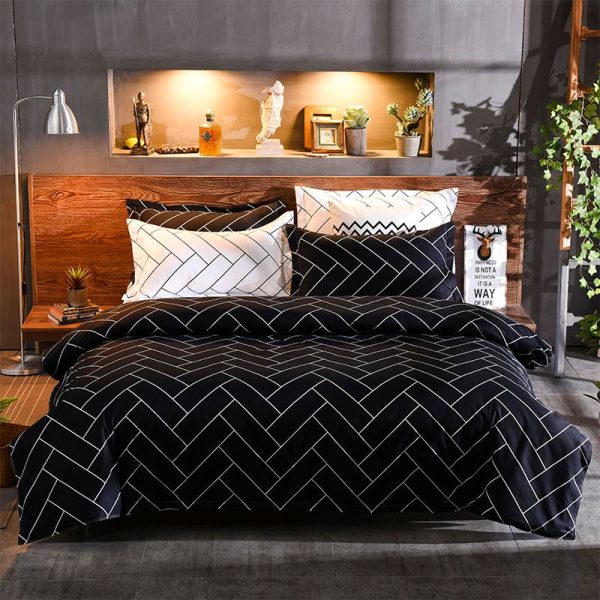 Black&White Duvet Doona Quilt Cover Set