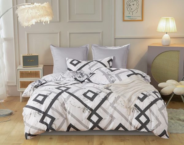 Ashwin Quilt Doona Duvet Cover Set – KING