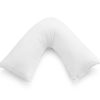 1000TC Premium Ultra Soft V SHAPE Pillowcase – White