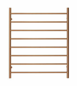 Premium Brushed Rose Gold Towel Rack – 8 Bars, Round Design, AU Standard, 1000x850mm Wide