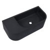 New Concrete Cement Wash Basin Counter Top Matte Black Wall Hung Basin