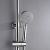 2023 Brushed Nickel Solid Stainless Steel 304 made shower set w diverter 200 mm head sprayer hand held head Suit Outdoor