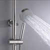 2023 Brushed Nickel Solid Stainless Steel 304 made shower set w diverter 200 mm head sprayer hand held head Suit Outdoor