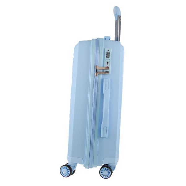 Cardin Inspired Milleni Cabin Luggage Bag Travel Carry On Suitcase 54cm (39L) – Blue