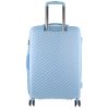 Cardin Inspired Milleni Checked Luggage Bag Travel Carry On Suitcase 75cm (124L) – Blue