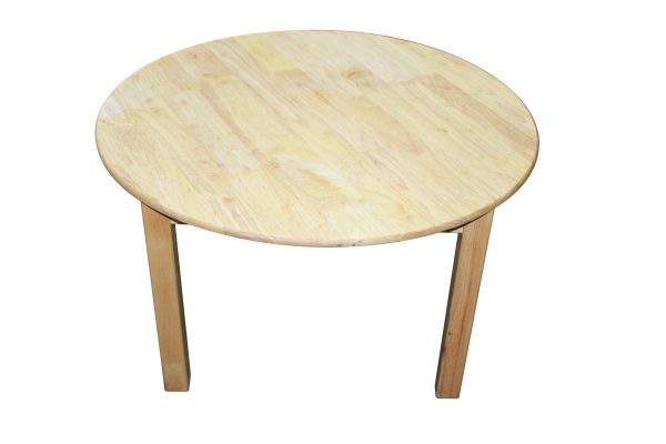 Rubberwood Round Table 90