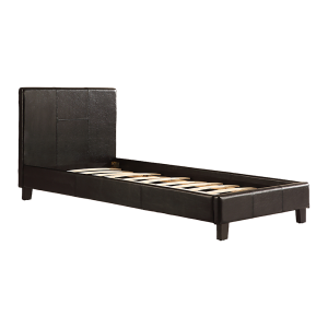 Marden Single PU Leather Bed Frame – Black