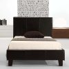 Marden Single PU Leather Bed Frame – Black