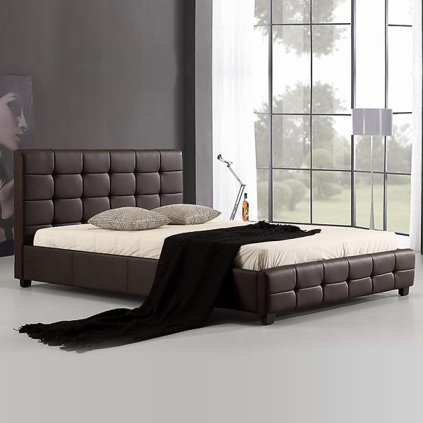 Arrow PU Leather Deluxe Bed Frame