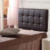 PU Leather Single Bed Deluxe Headboard Bedhead – Brown