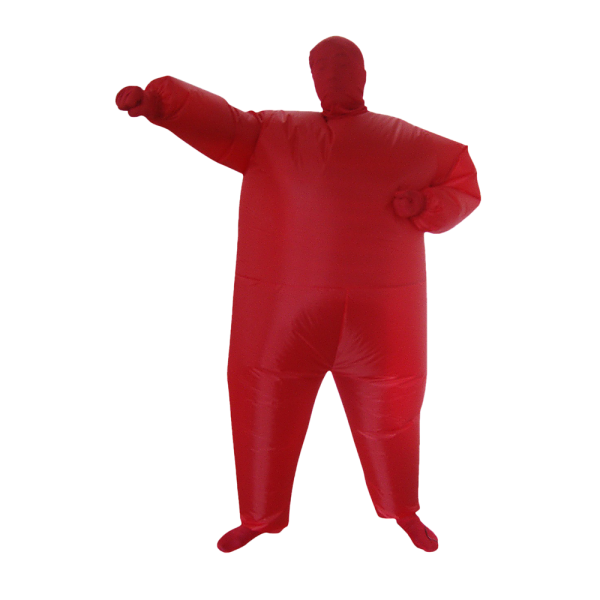 Red Alert Inflatable Costume Fancy Dress Suit Fan Operated