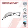 DIY Outdoor Awning Cover with Rain Gutter – 1 x 3 M