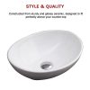 Above Counter Bathroom Vanity Ceramic Basin – Oval