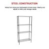 Modular Chrome Wire Storage Shelf 900 x 350 x 1800 Steel Shelving