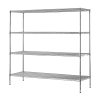 Modular Chrome Wire Storage Shelf 1500 x 600 x 1800 Steel Shelving