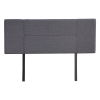 Linen Fabric Bed Headboard Bedhead – DOUBLE, Grey