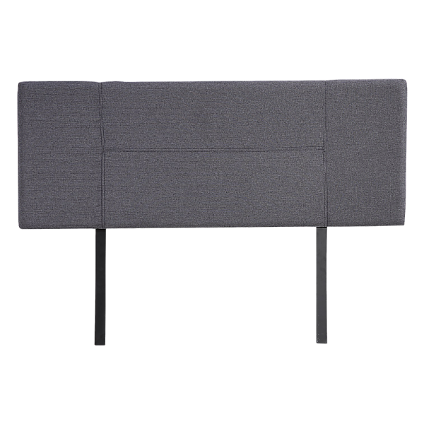 Linen Fabric Bed Headboard Bedhead – DOUBLE, Grey