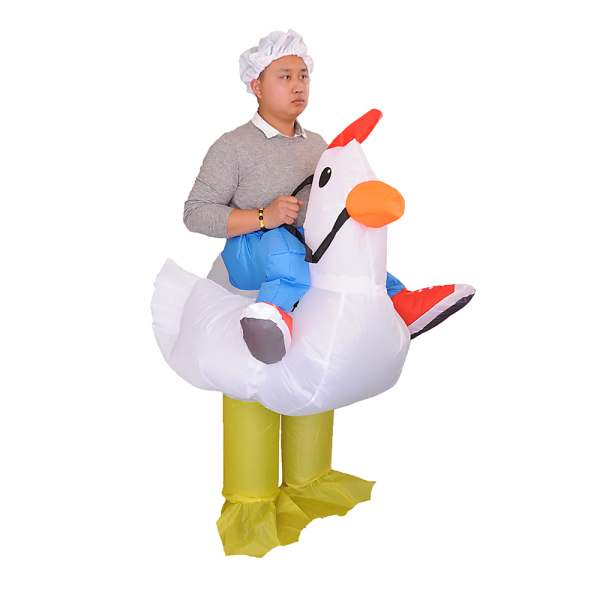 CHICKEN Fancy Dress Inflatable Suit – Fan Operated Costume