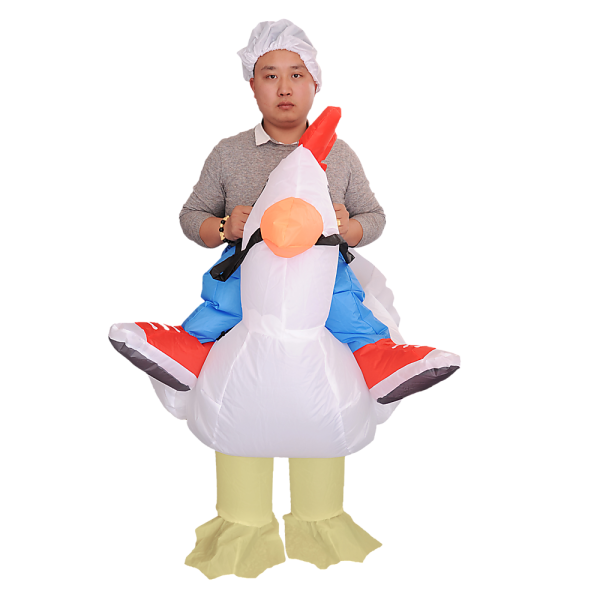 CHICKEN Fancy Dress Inflatable Suit – Fan Operated Costume