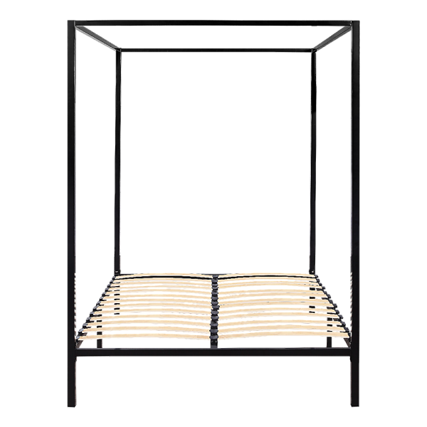 Arrow 4 Four Poster Bed Frame – DOUBLE, Black