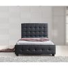 Air King Single PU Leather Deluxe Bed Frame – Black