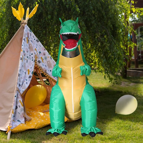 Dinosaur T-Rex Fancy Dress Fan Inflatable Costume Tyrannosaurus Suit