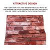 10m 3D Red Brick Print Theme Wallpaper