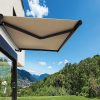 Retractable Folding Arm Awning Heavy Duty Full Cassette Motorised – 4 x 3 M, Beige