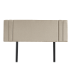 Linen Fabric Bed Deluxe Headboard Bedhead – DOUBLE, Beige