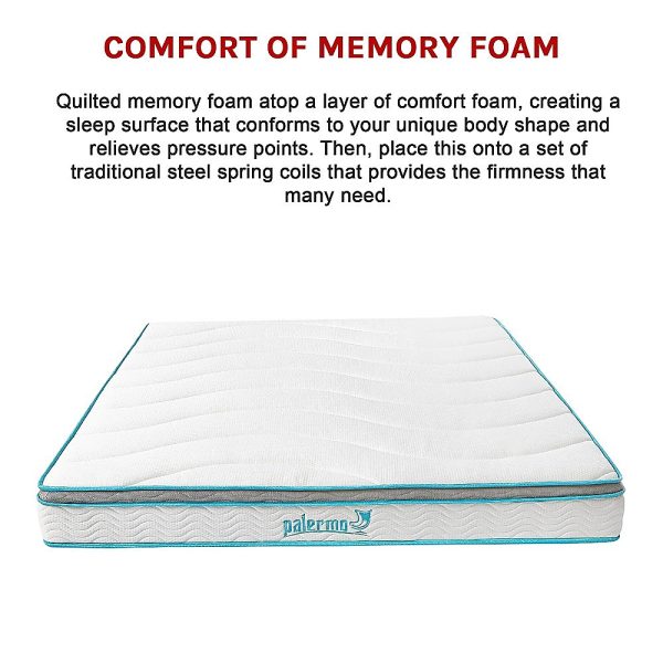 Atwater 20cm Memory Foam and Innerspring Hybrid Mattress – KING