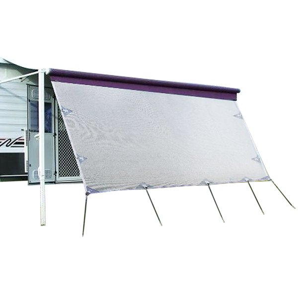 4.9m Caravan Privacy Screen Side Sunscreen Sun Shade for 17′ Roll Out Awning