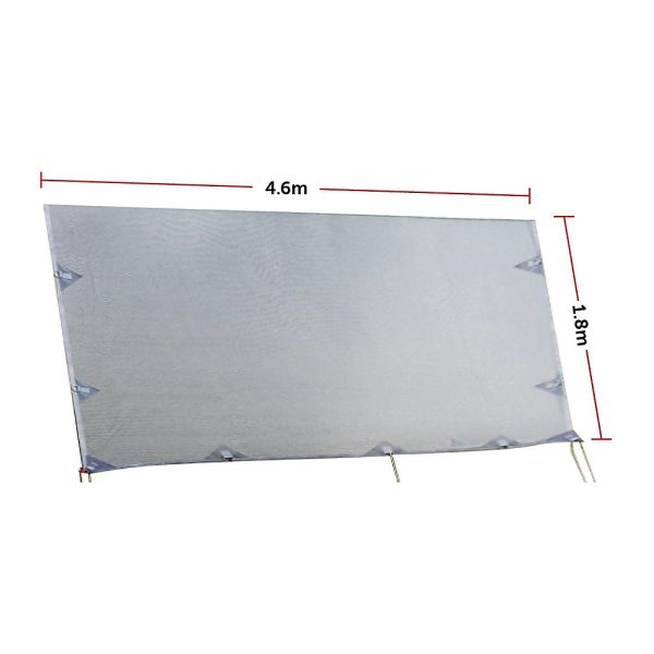 4.6m Caravan Privacy Screen Side Sunscreen Sun Shade for 16′ Roll Out Awning