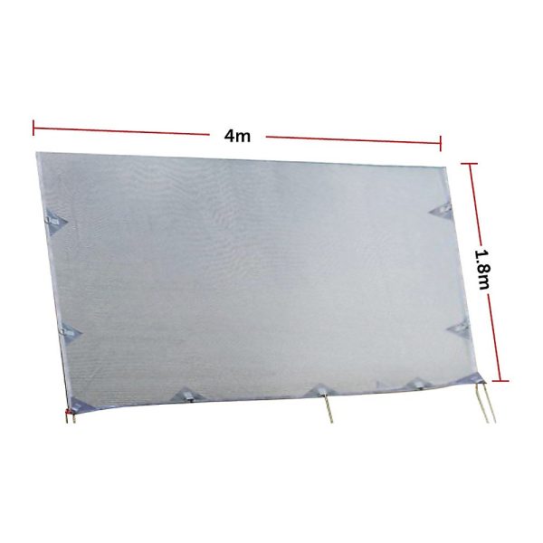 4m Caravan Privacy Screen Side Sunscreen Sun Shade for 14′ Roll Out Awning