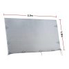 3.7m Caravan Privacy Screen Side Sunscreen Sun Shade for 13′ Roll Out Awning